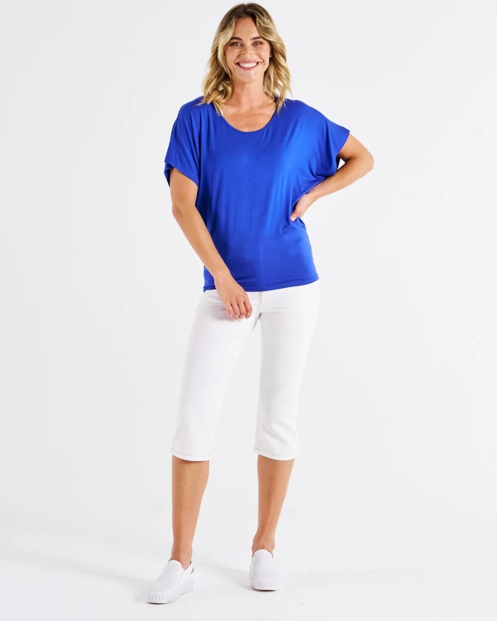 Maui Tee by Betty Basics - Vivid Blue - Image 2