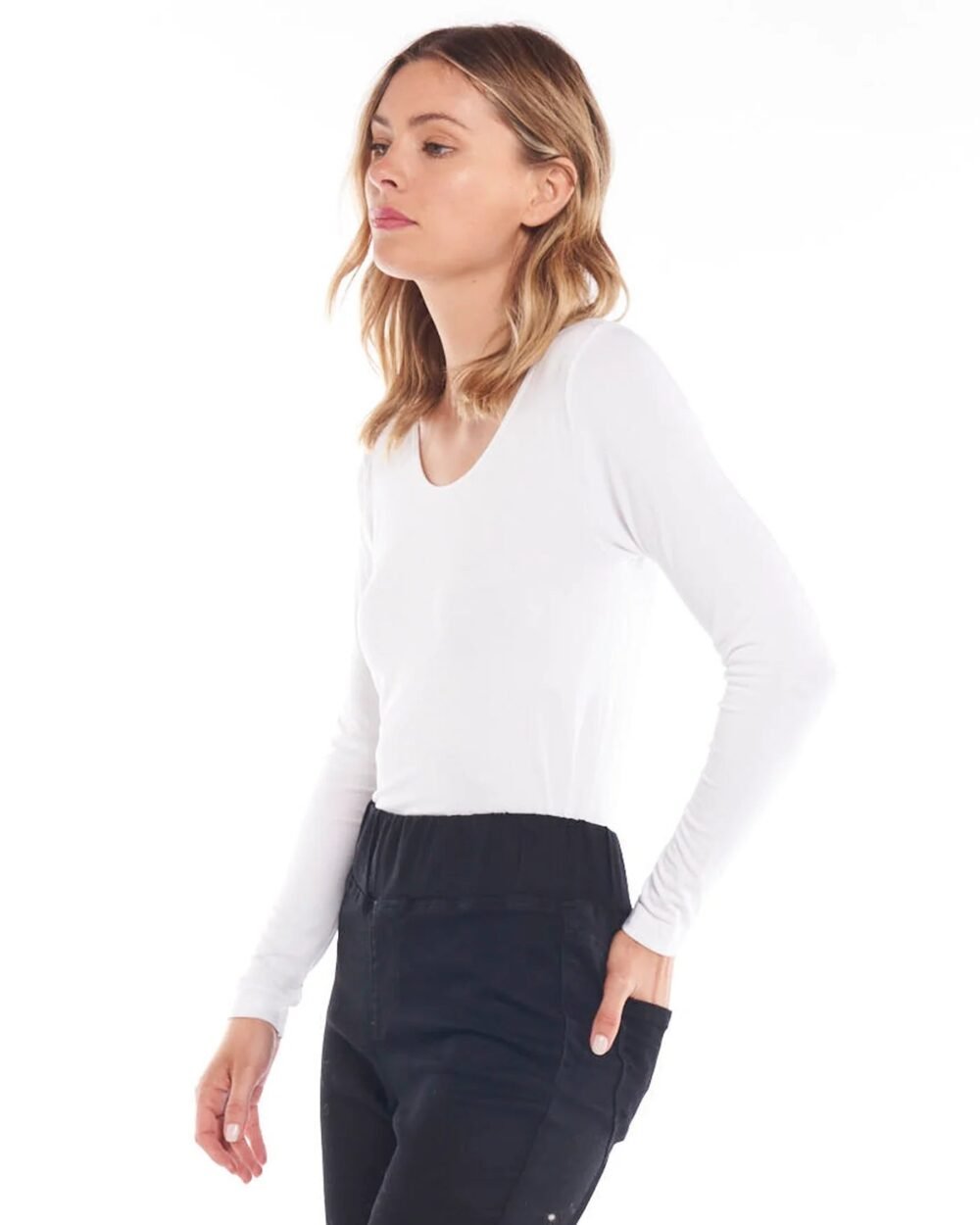 Kelli Long Sleeve Top - White - Image 5